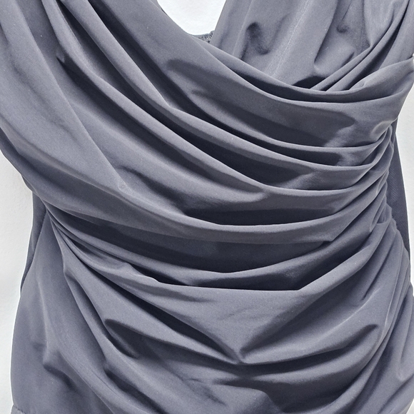 Miraclesuit Black Swimsuit Size 10 One Piece Ruched Underwire Bra Slimming - Picture 10 of 16